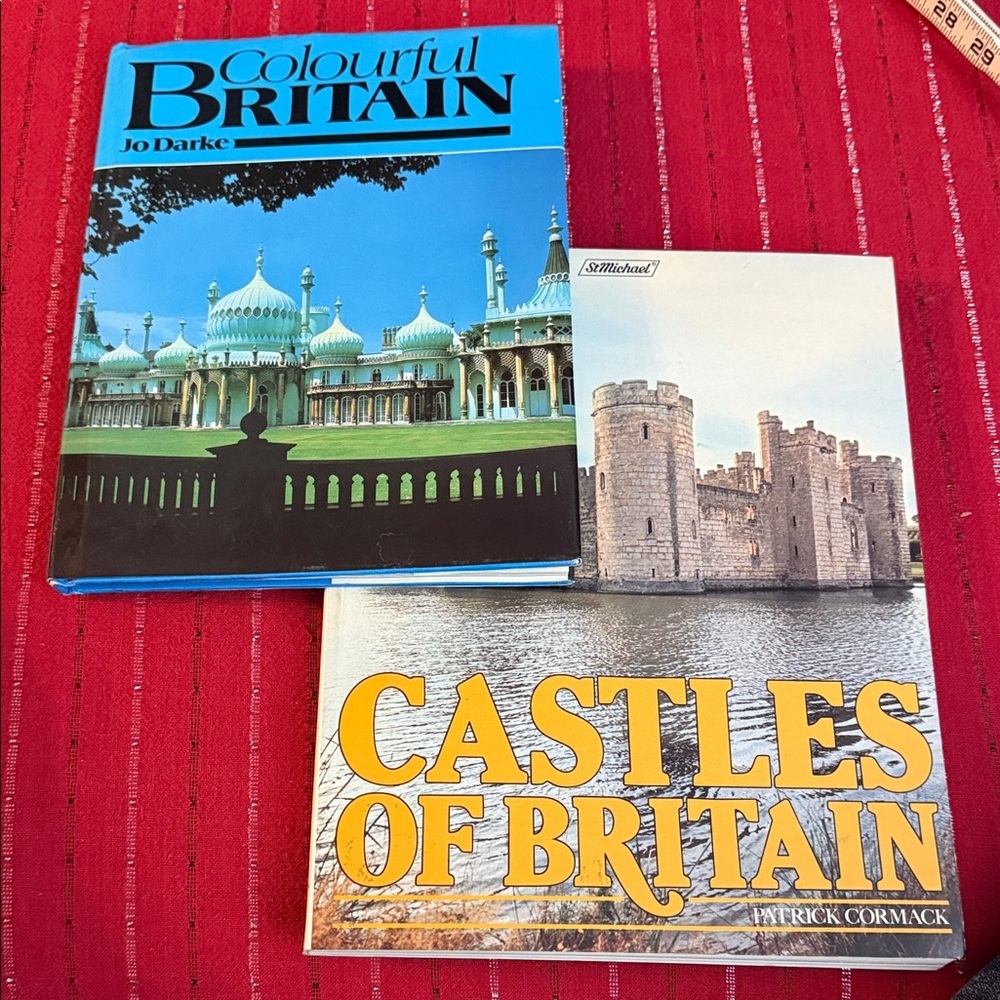 Vintage British Heritage Book set (1982): Colourful Britain & Castles of Britain
